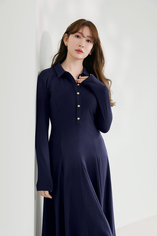 Smooth-Touch Long Polo Dress
