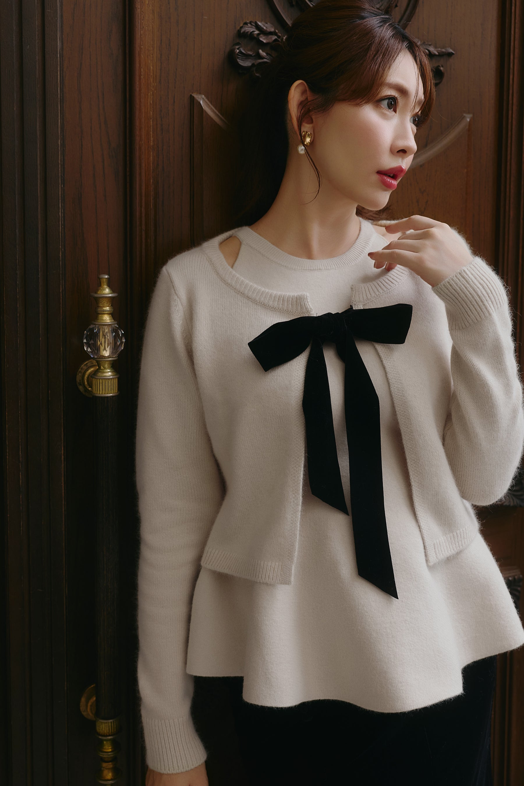 Lucille Peplum Knit Ensemble
