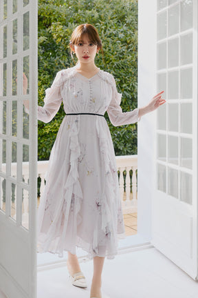 Isette Floral Chiffon Dress