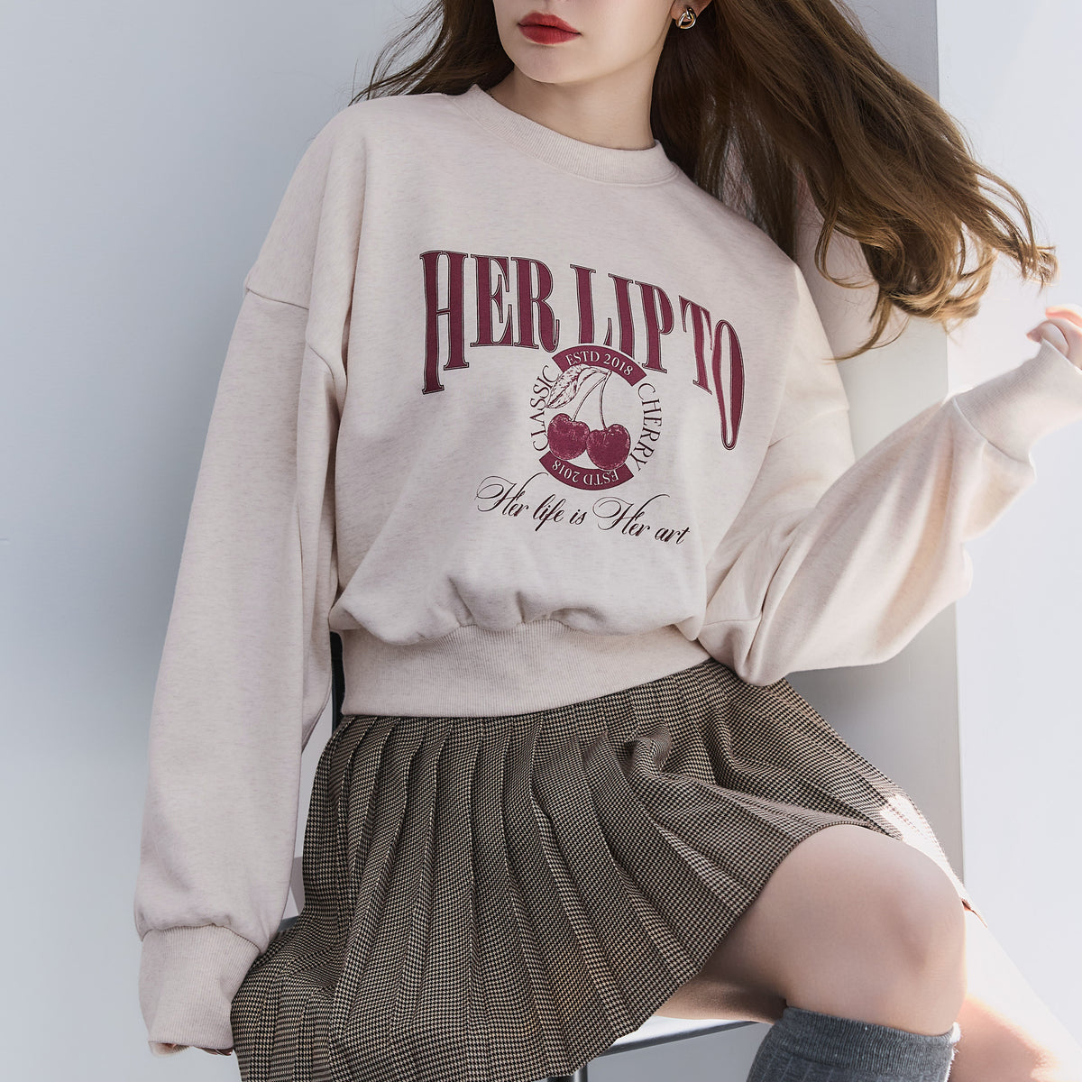 herlipto Classic Cherry Sweatshirt 新品 Classic Cherry Sweatshirt