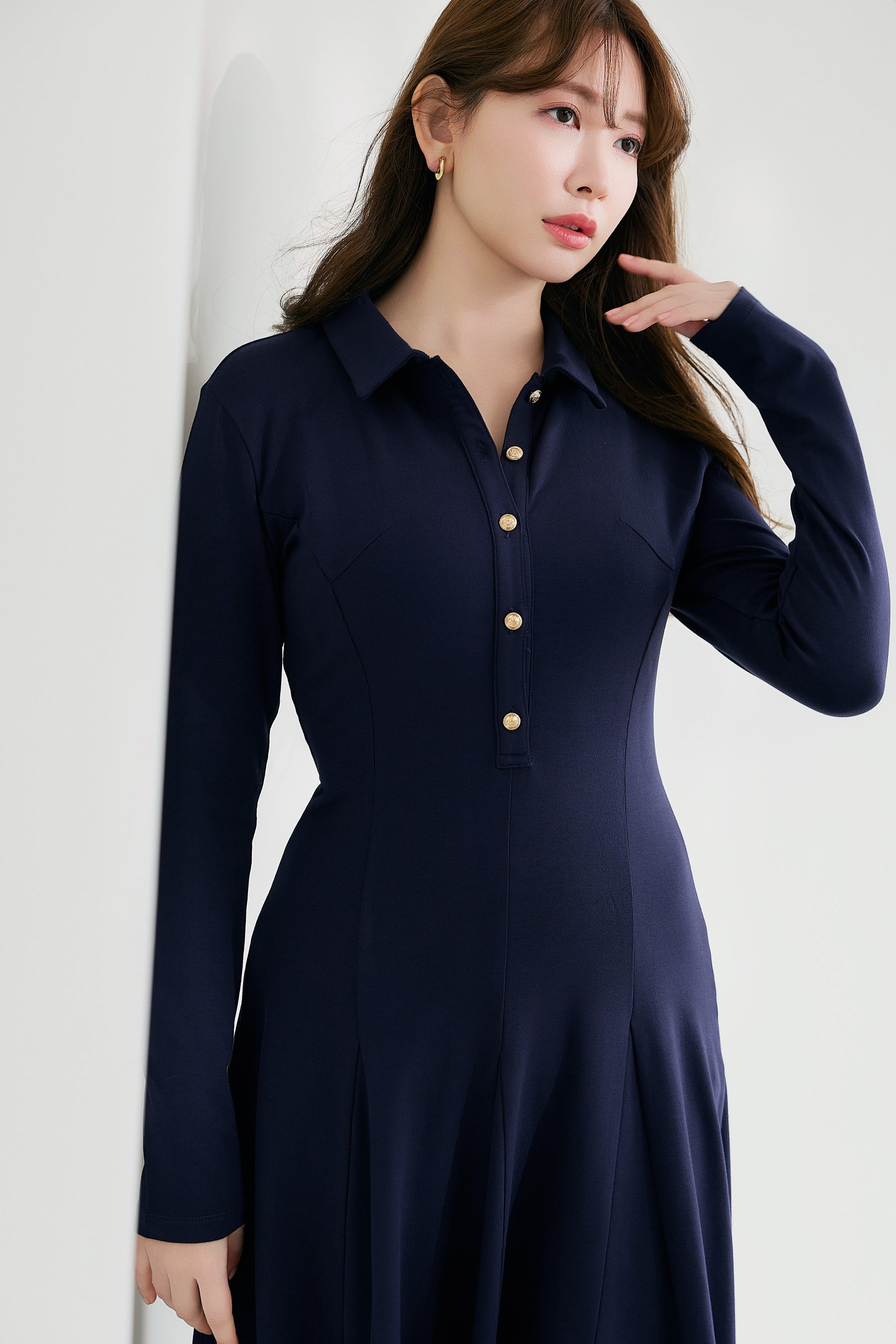 Smooth-Touch Long Polo Dress