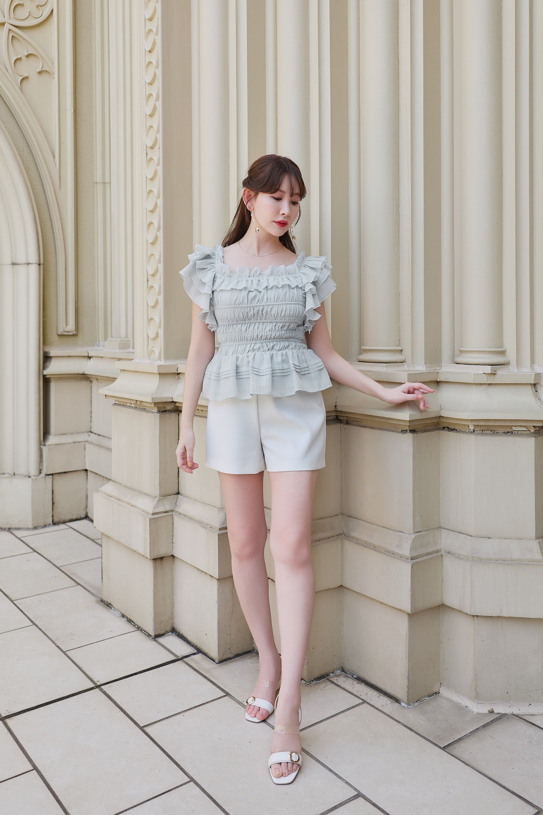 La Plage Peplum Top