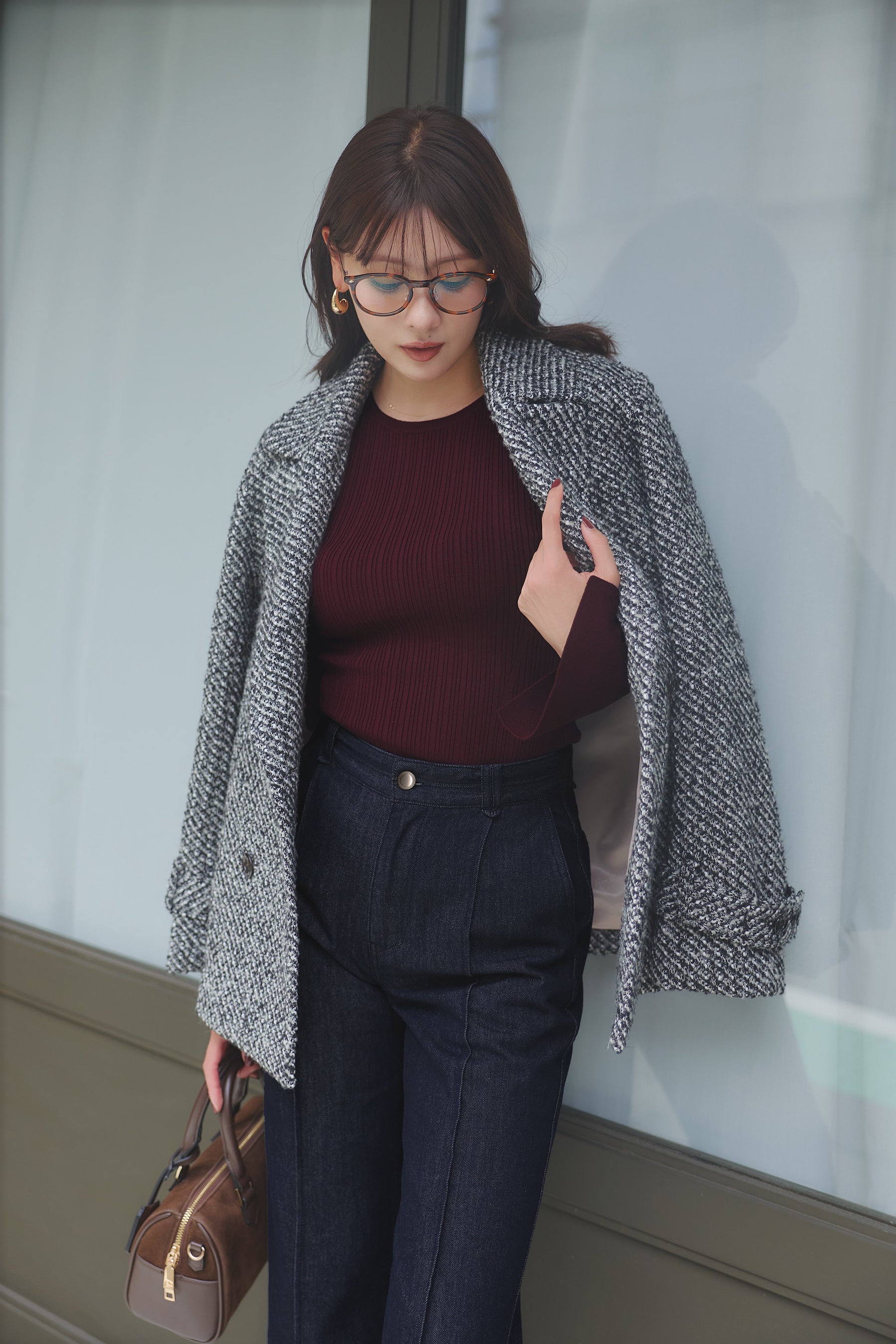 [Ships in early October]［Essentia］Essential Semi Flared Jeans