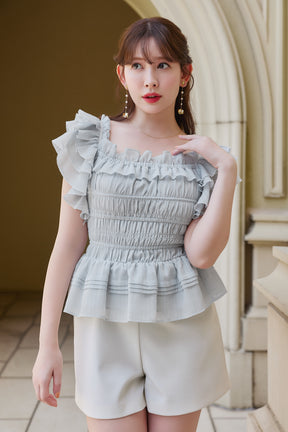 La Plage Peplum Top