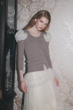 Vol.3 Petal -Cascade Pearl Button Top