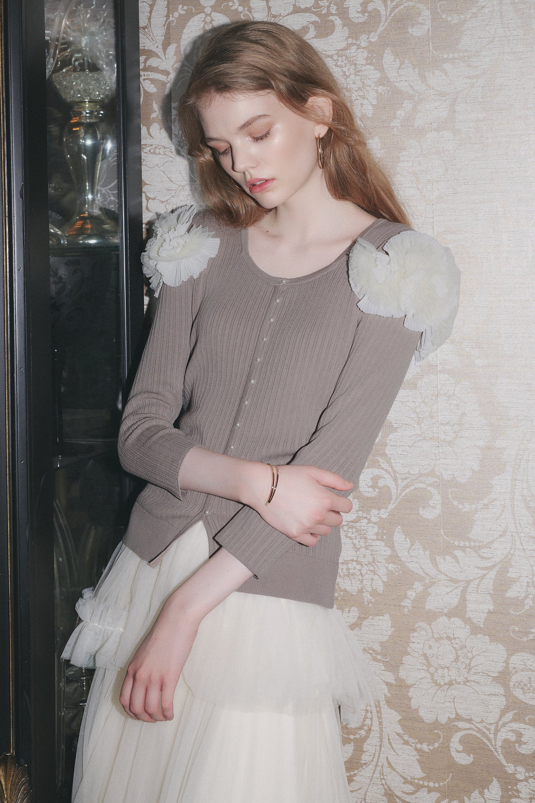 Vol.3 Petal -Cascade Pearl Button Top
