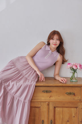 ［FOR HER］Jules Knit Docking Tiered Dress
