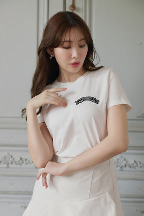 HLT Bow-Embroidered Tee