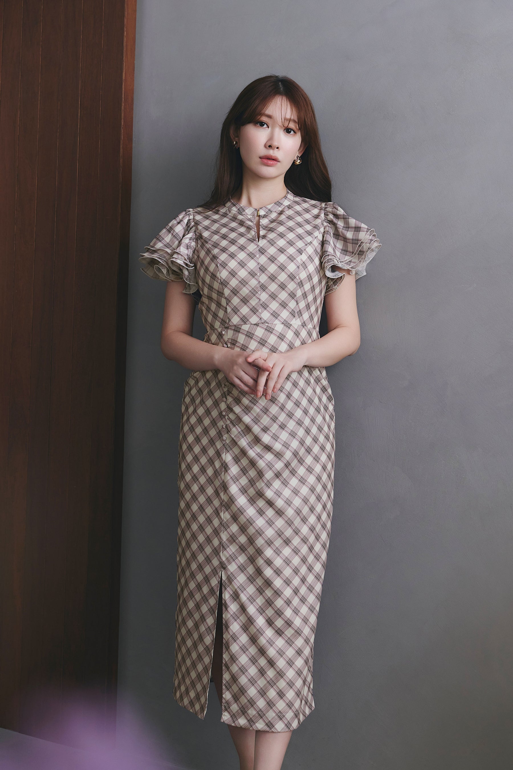Elisa Check Dress
