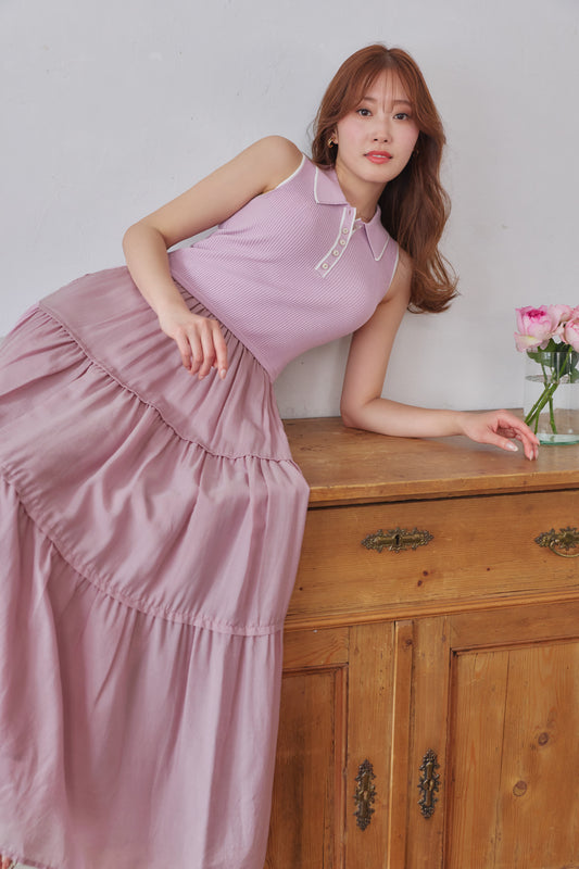 Jules Knit Docking Tiered Dress