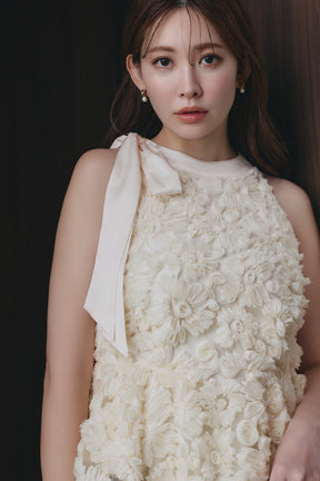 Rosette Peplum Top