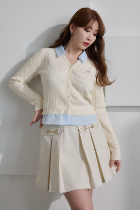 [Ships in late March] Layered Cable Knit Cardigan