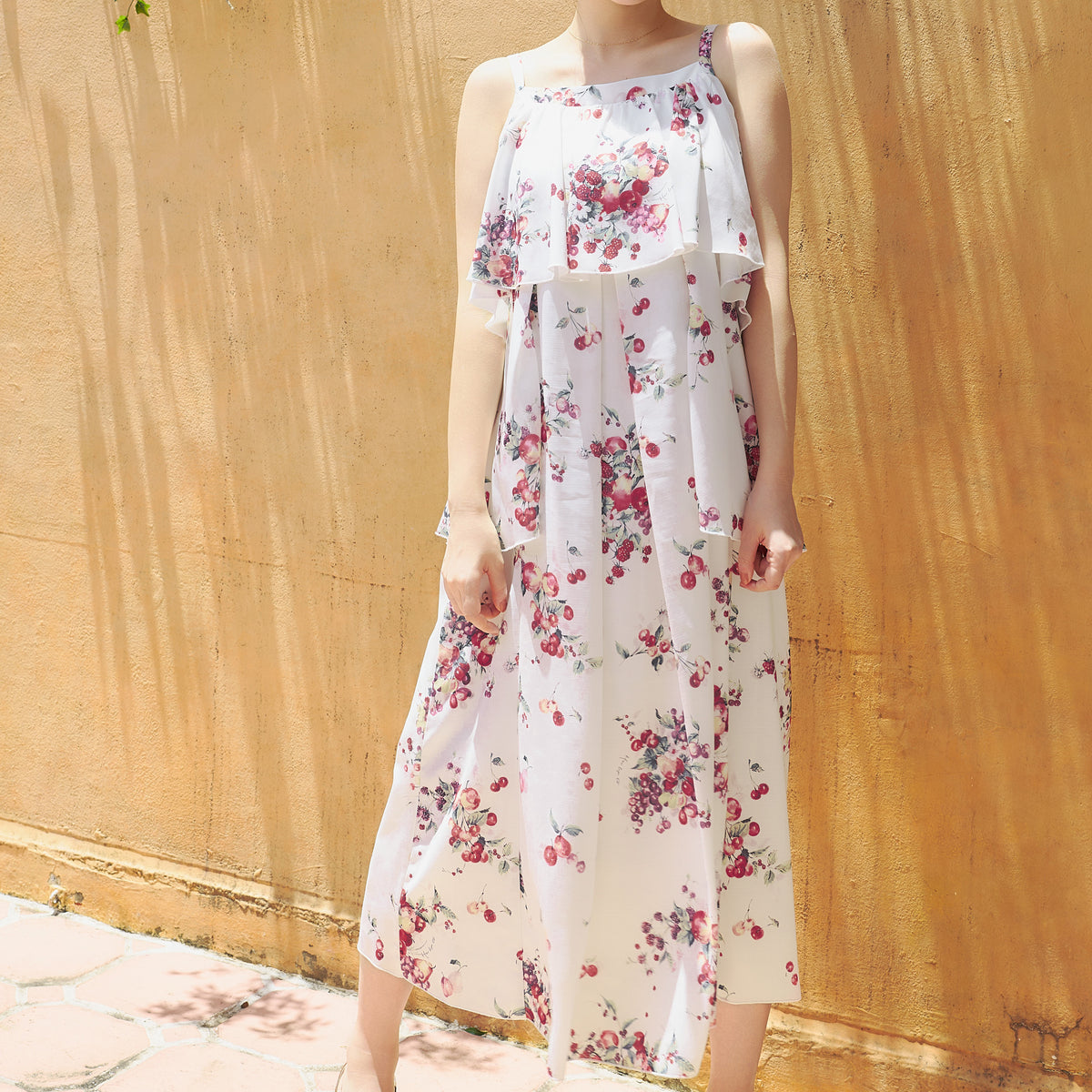 Berry Garden Tiered Dress