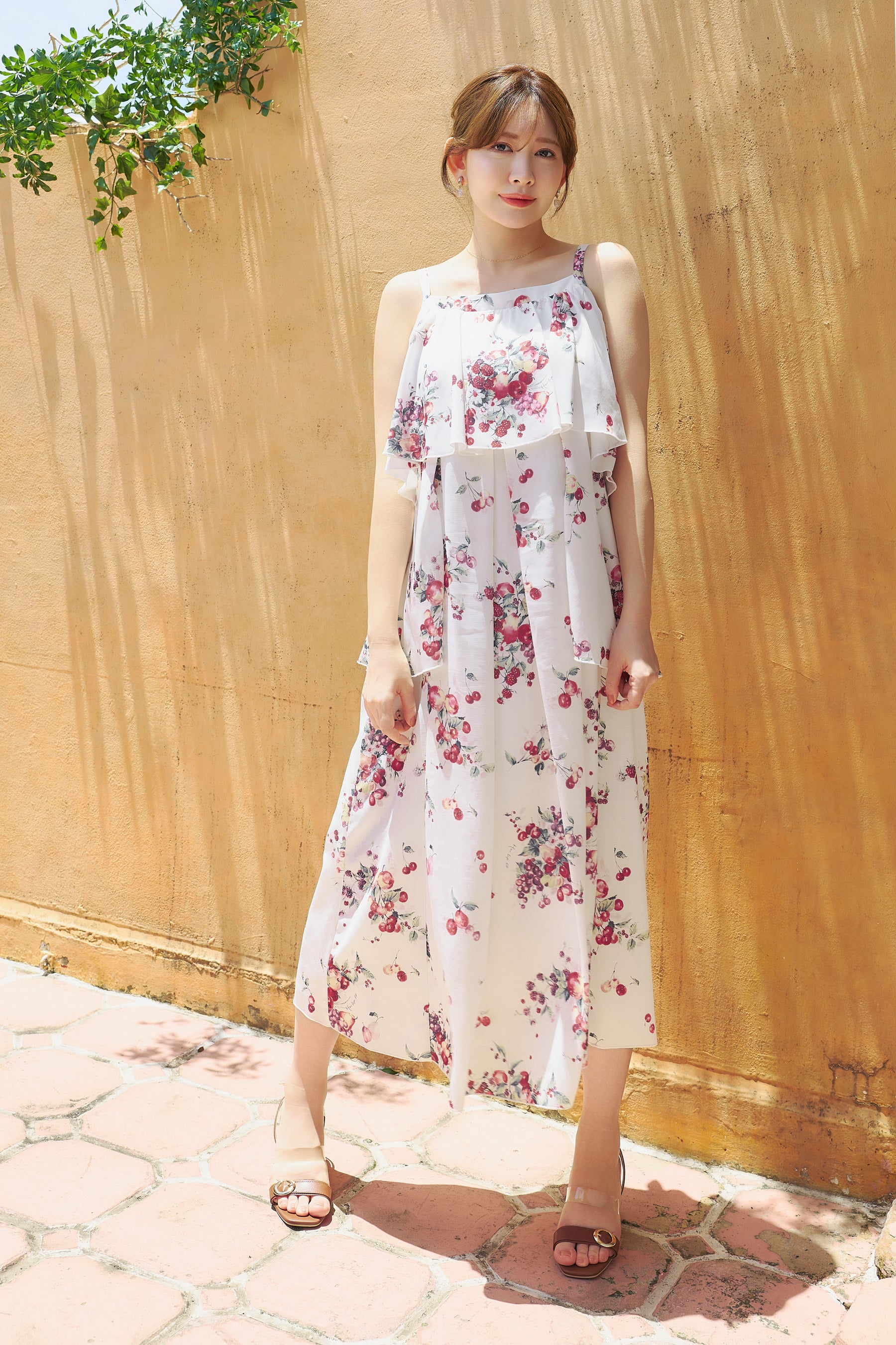 Berry Garden Tiered Dress