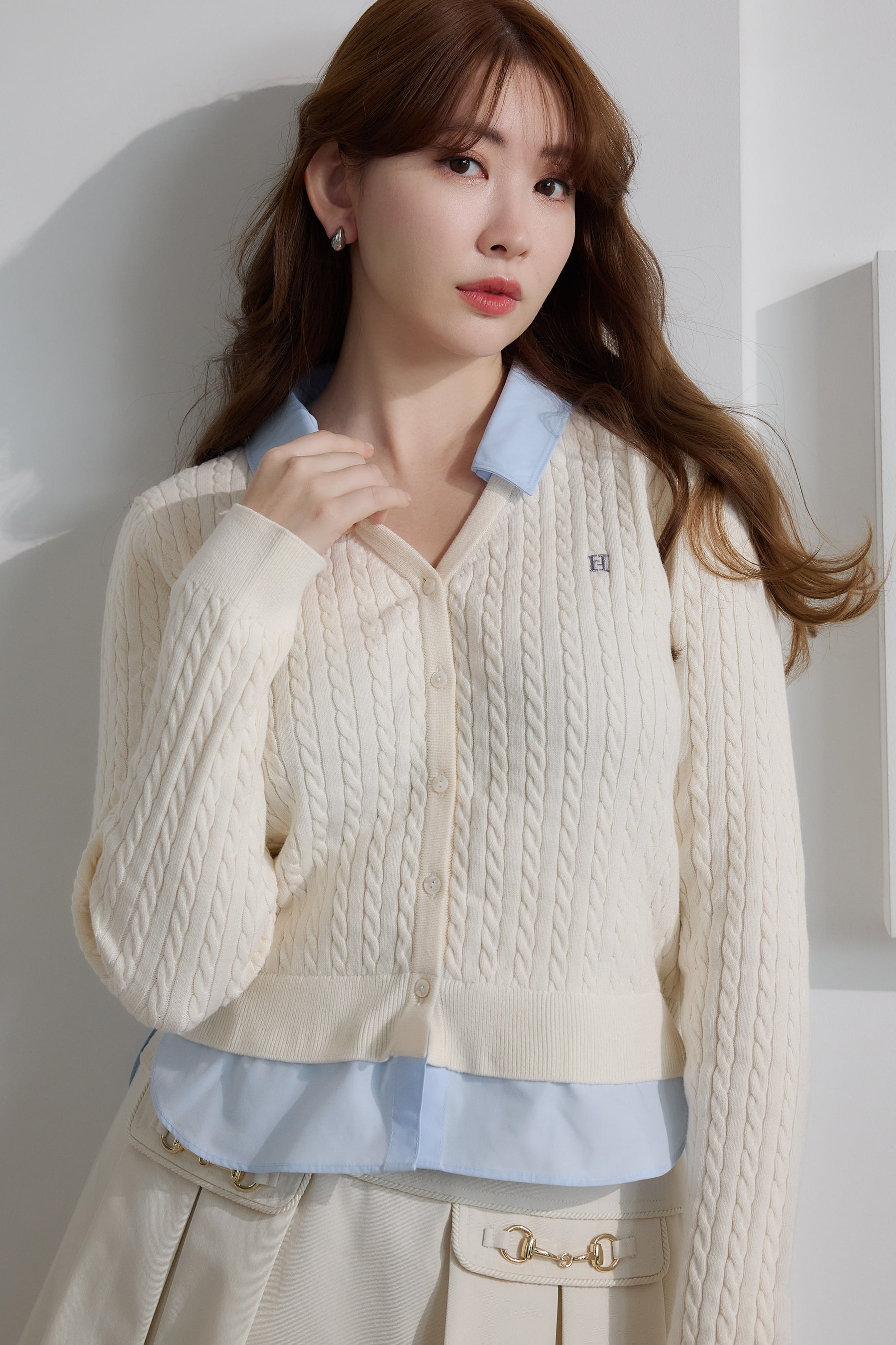 [Ships in late March] Layered Cable Knit Cardigan