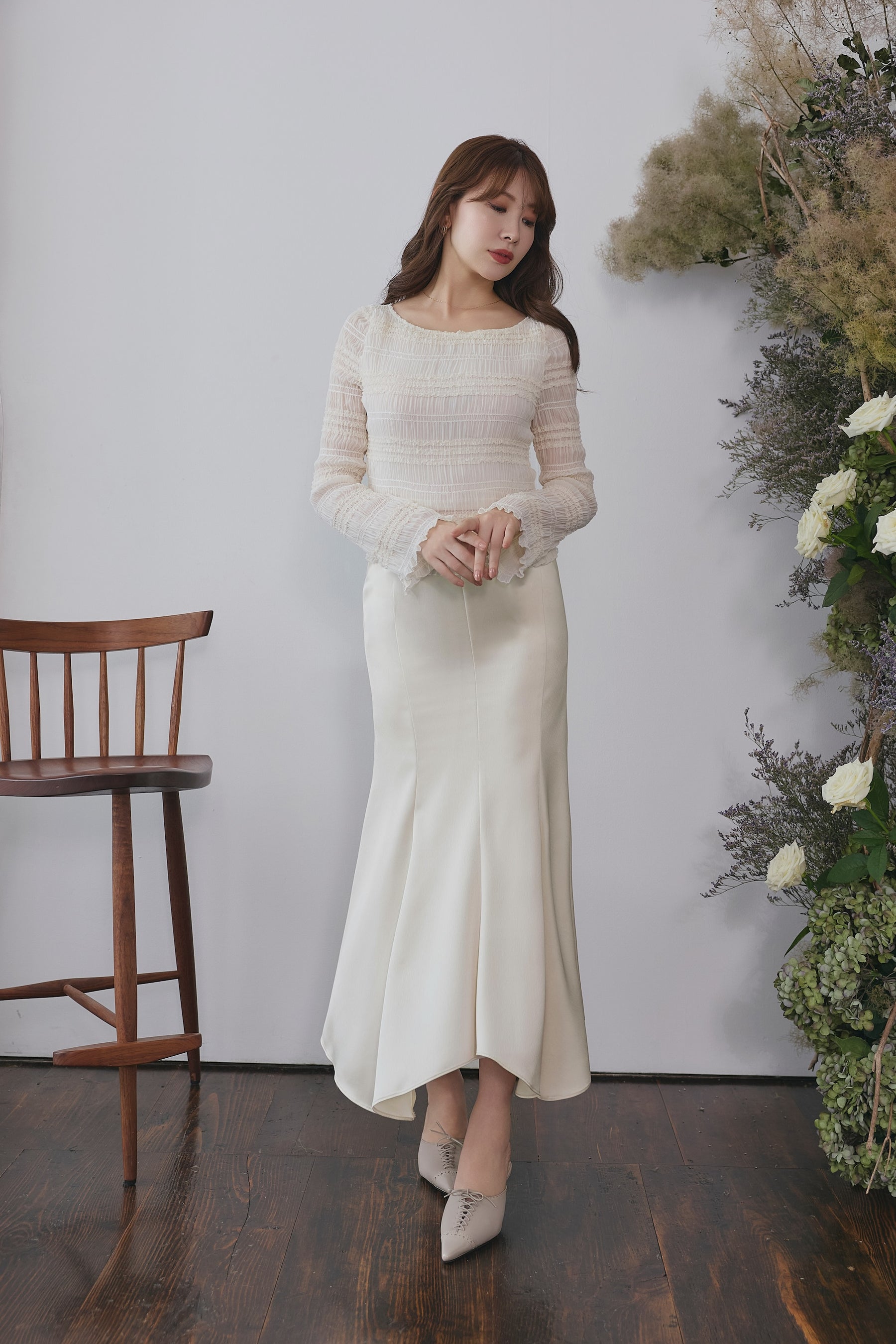 Rosine Shirring Top
