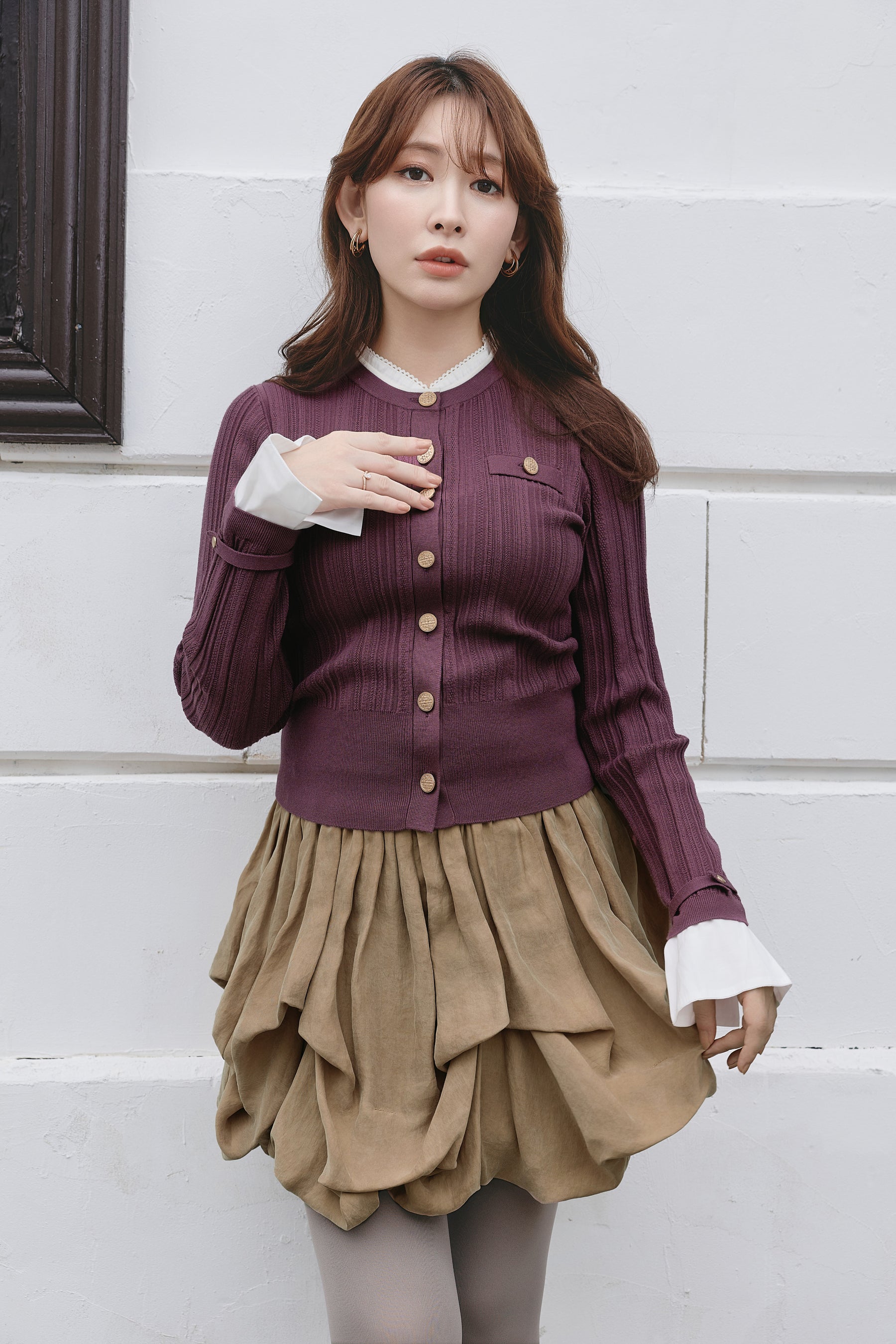 Alessia Detachable Ribbed Cardigan