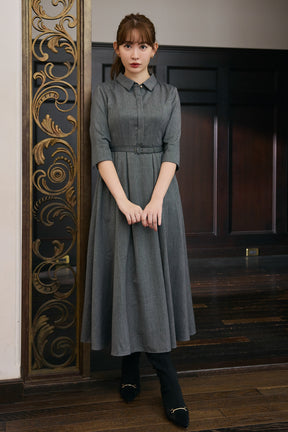 【9月下旬出貨】Allure Belted Shirt Dress