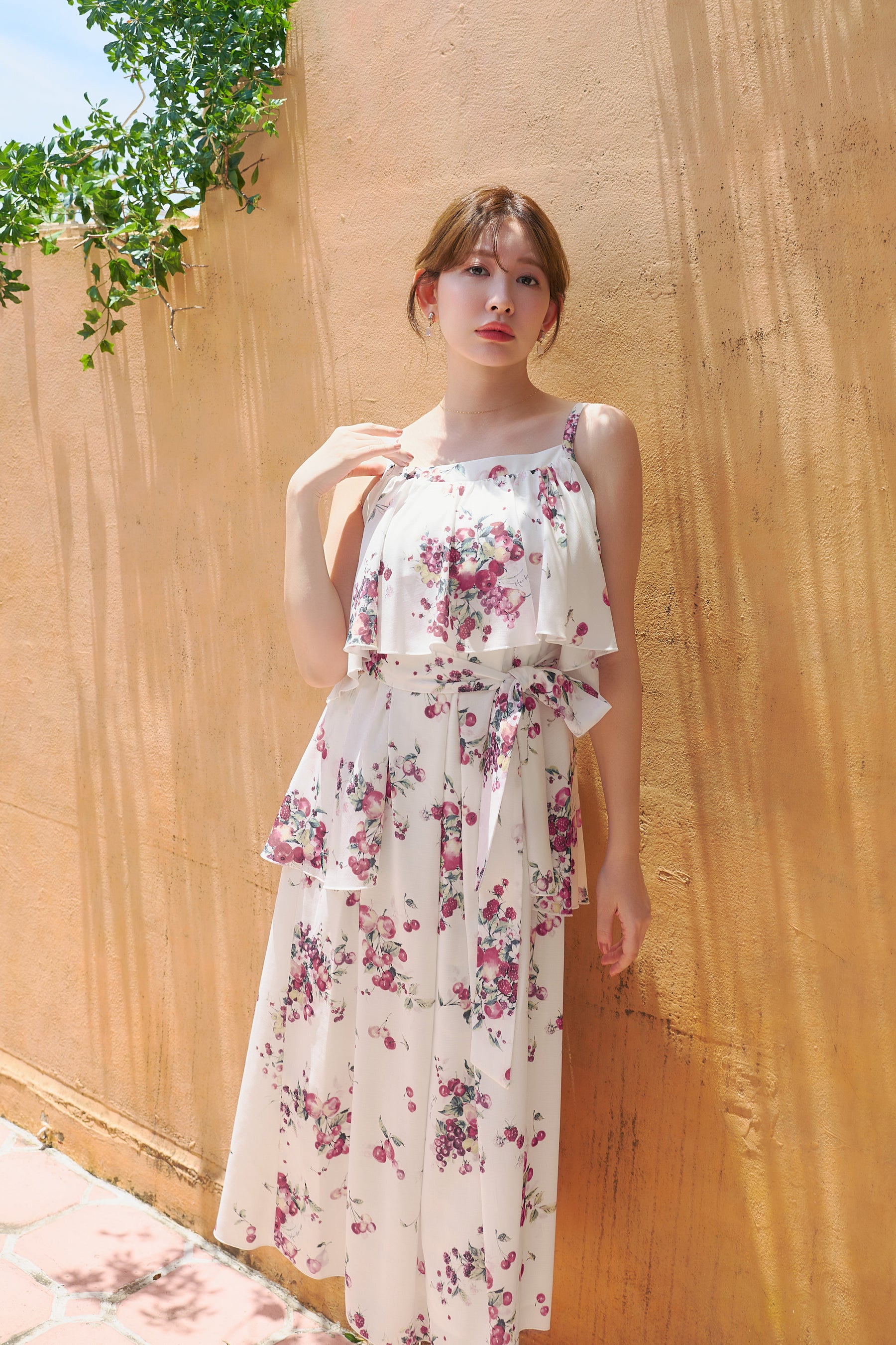 Berry Garden Tiered Dress