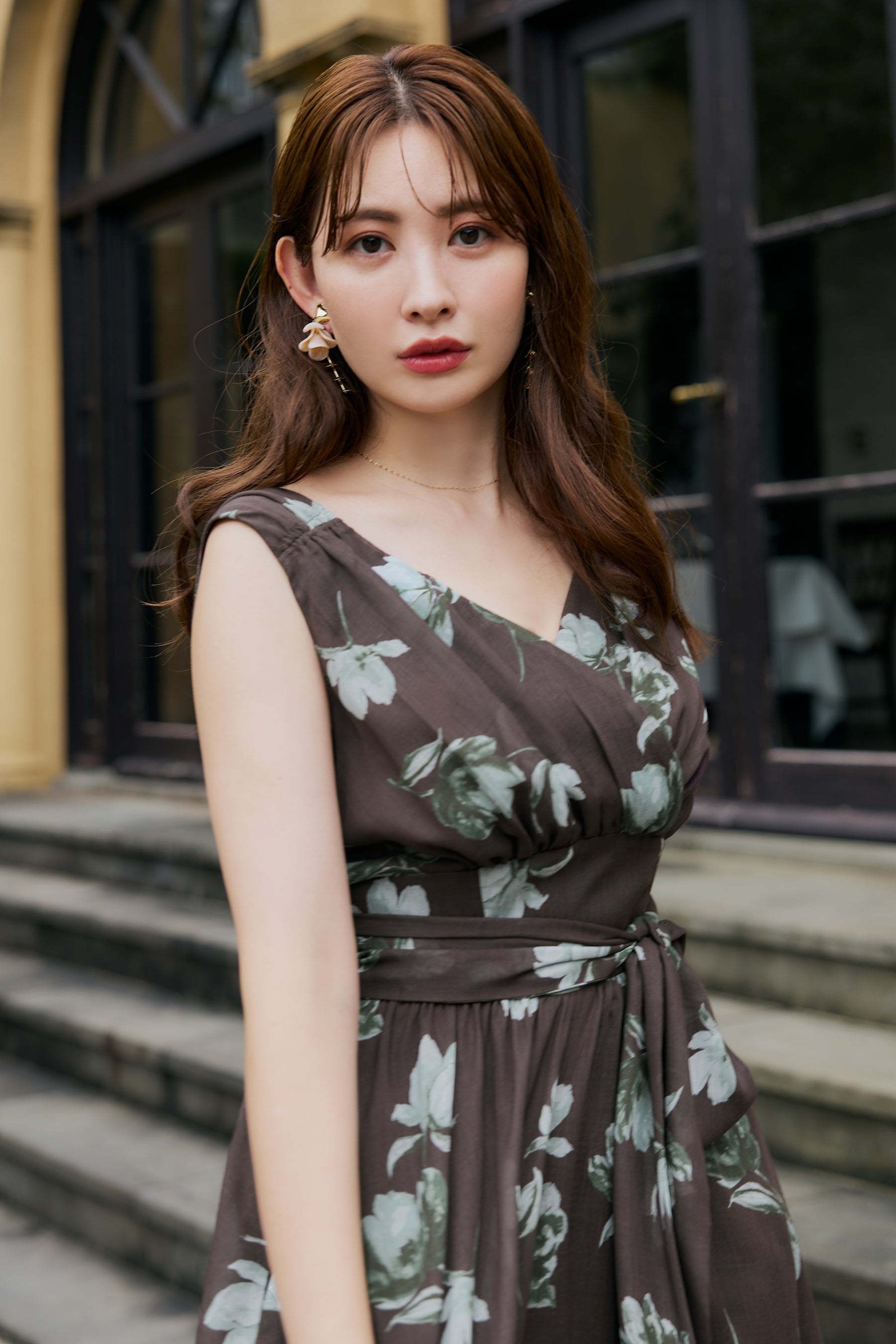 [New color] Anemone Cache-Coeur Long Dress