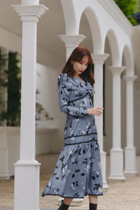 Rosaline Satin Midi Dress