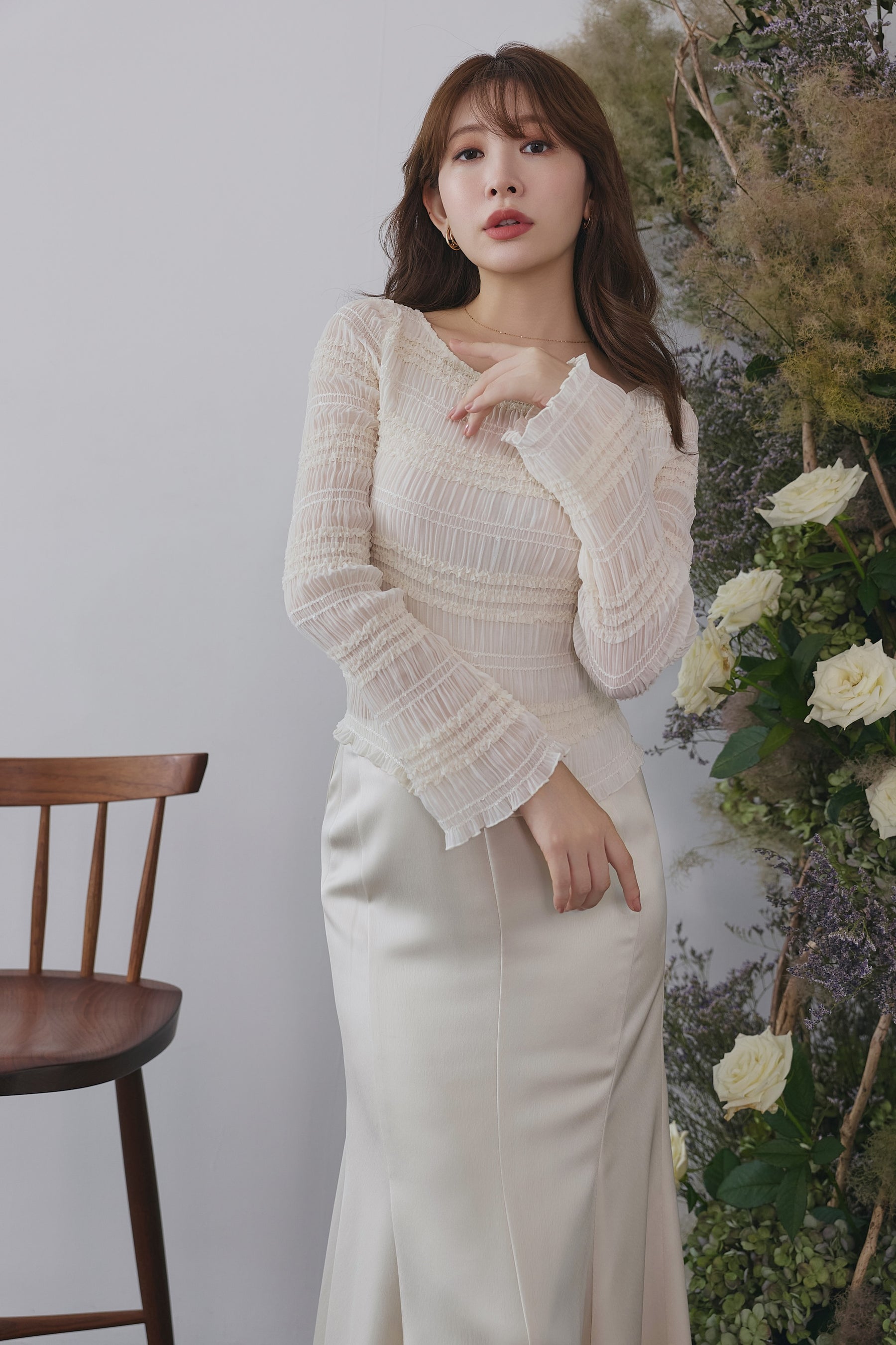 Rosine Shirring Top