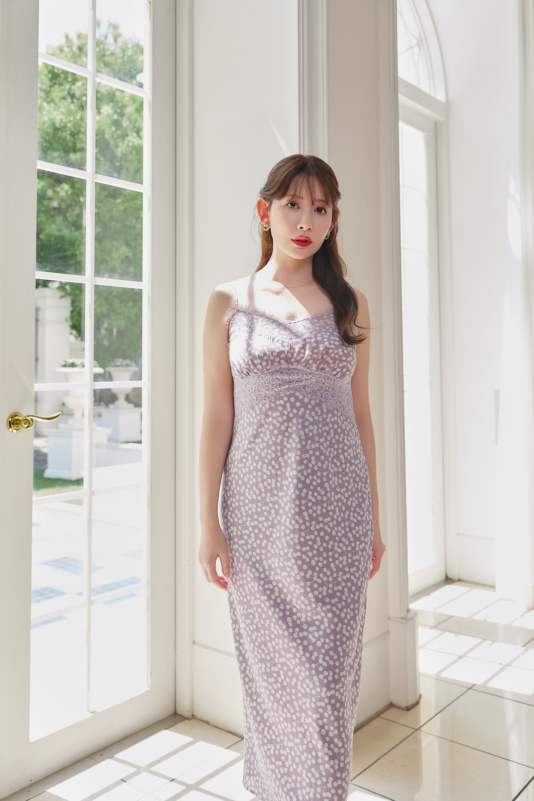 Cherry Pattern Camisole Dress