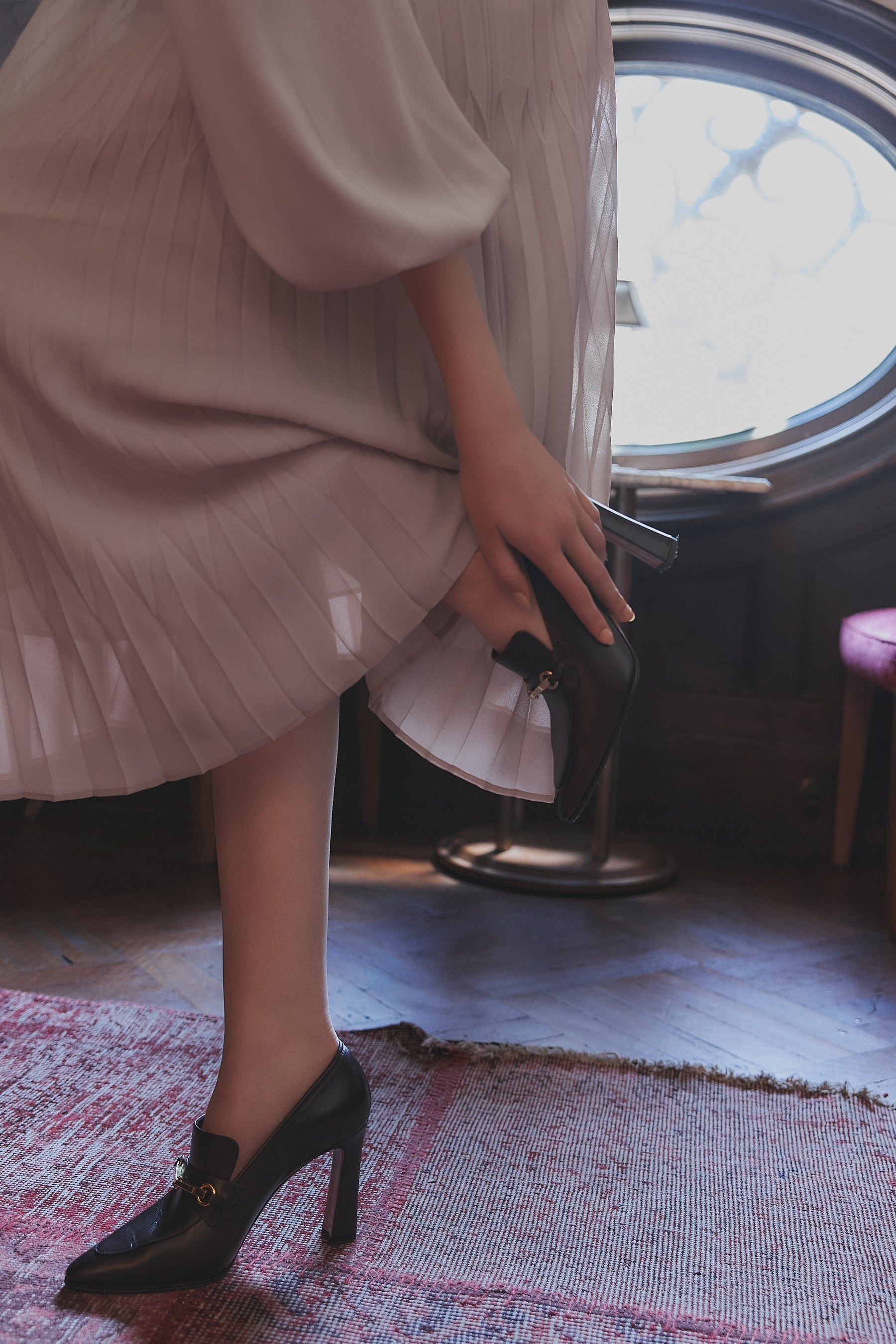 【9月上旬発送】Vol.1 Pleated Chiffon Lace Dress