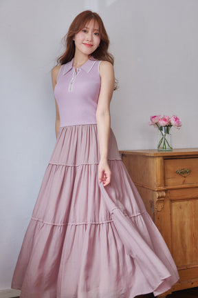 ［FOR HER］Jules Knit Docking Tiered Dress