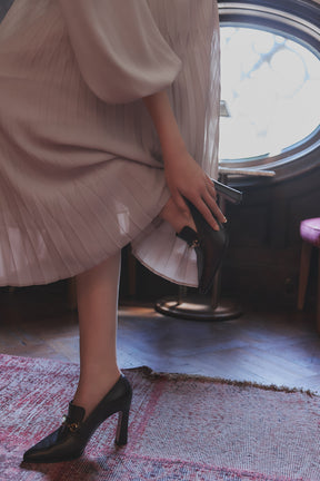 【9月上旬発送】Vol.1 Pleated Chiffon Lace Dress