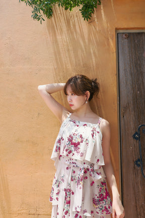 Berry Garden Tiered Dress