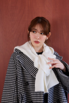 [Shipping in mid-December] Knit Hooded Stole