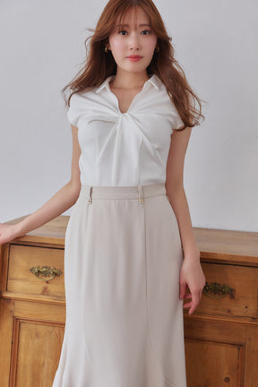 ［FOR HER］[Ships in Late June]Twist French Sleeve Top