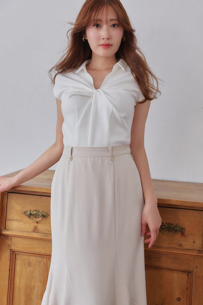 Herlipto Twist French Sleeve Top Sサイズ FOR HER］【6月下旬発送】Twist French Sleeve Top