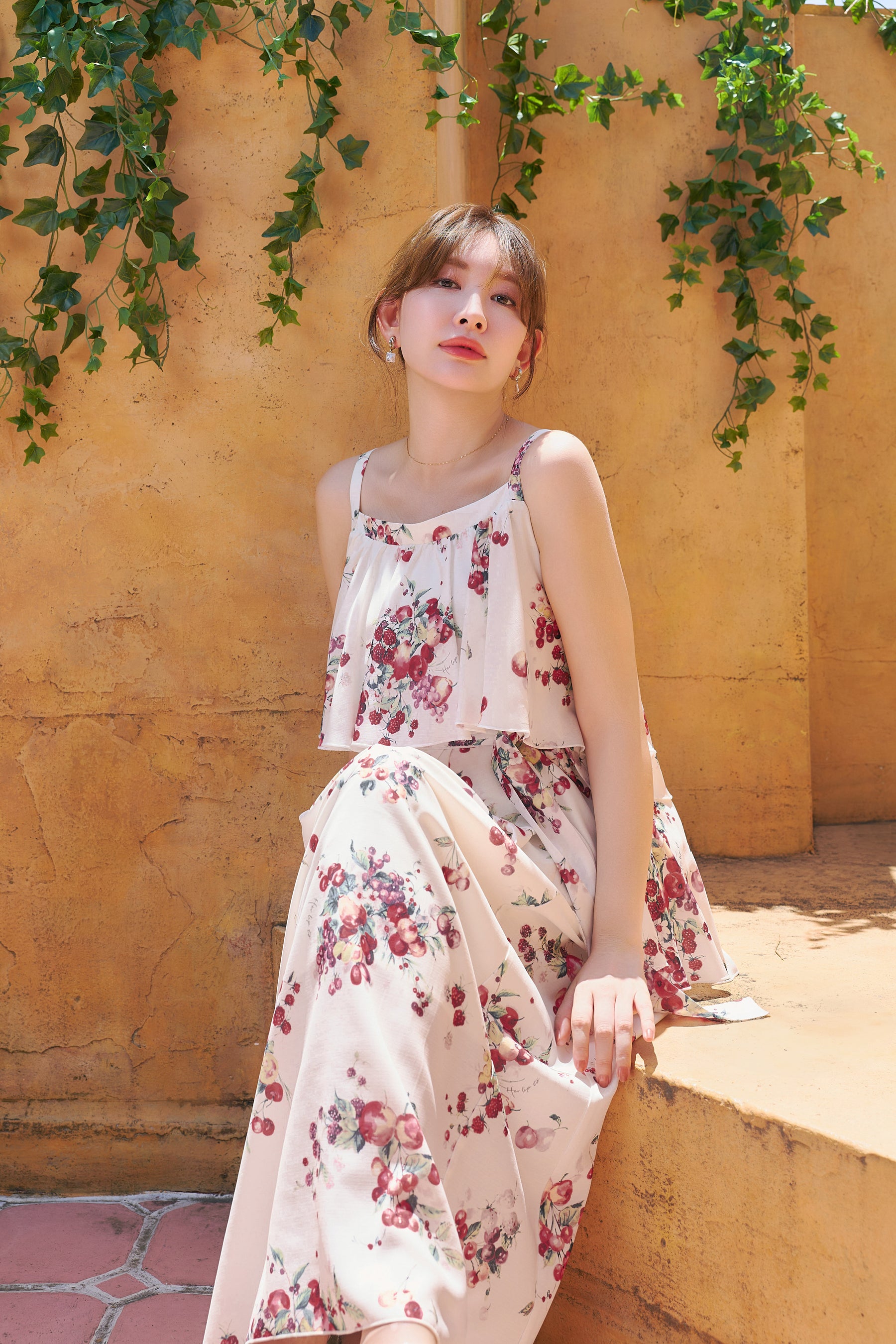 Berry Garden Tiered Dress