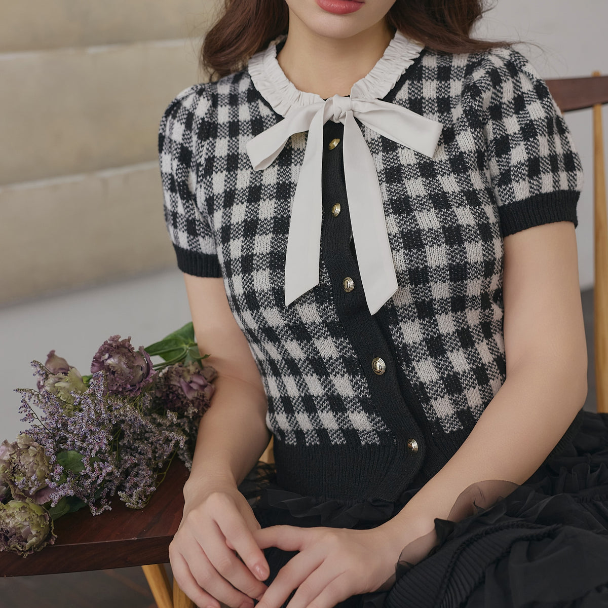 Lucine Ribbon Cardigan