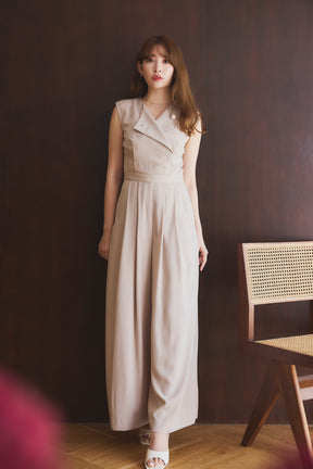 Two-Way Collar Jumpsuit