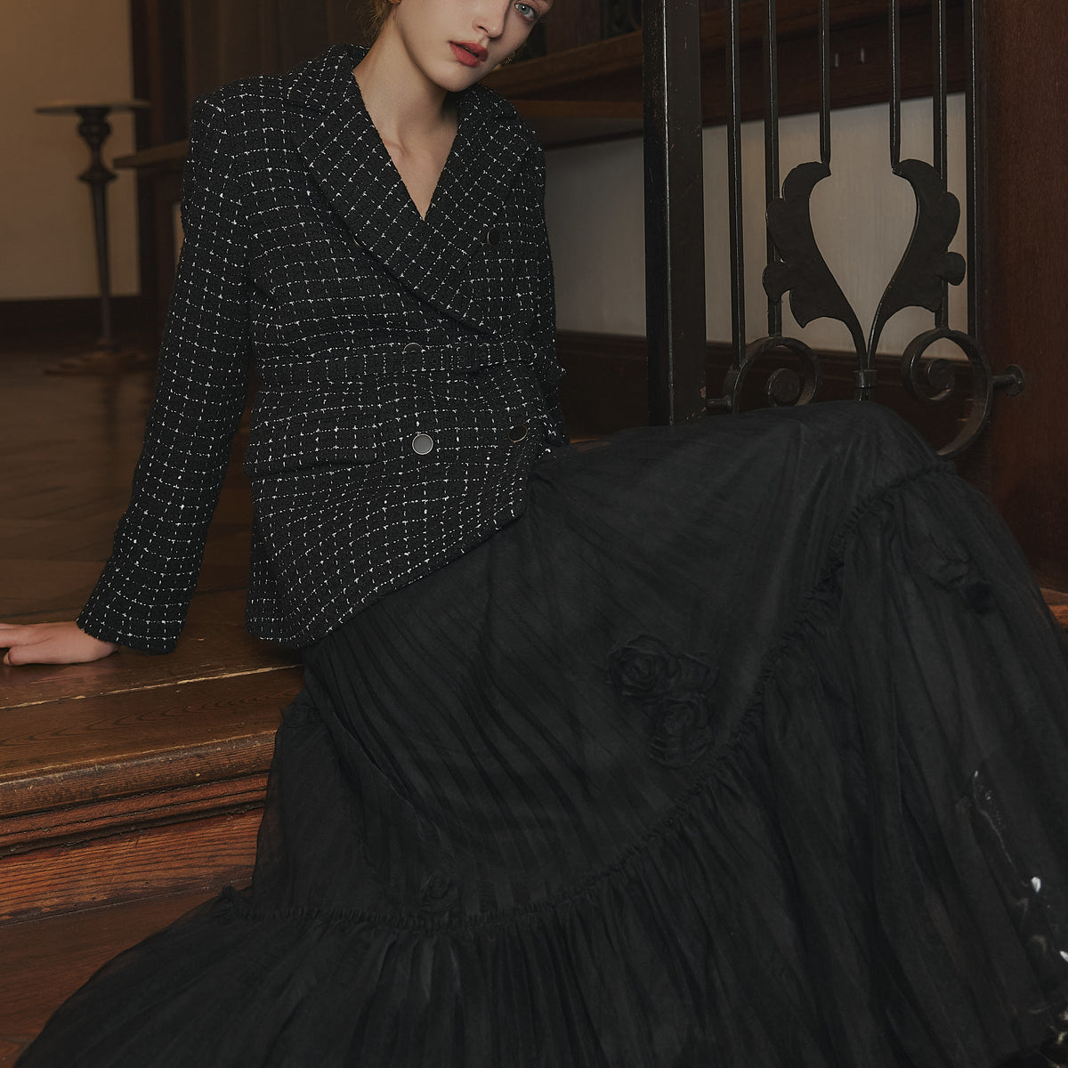 スカート herlipto Vol.1 Rose Tulle Skirt 01_1430_684a2410-22f8-4d6f-