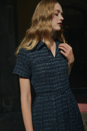 【10月下旬発送発送】Vol.1 Tweed Belted Dress