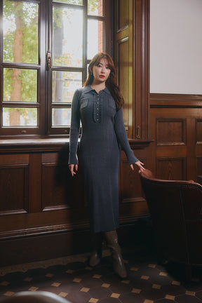 【10月中旬発送】Margot Knit Long Dress