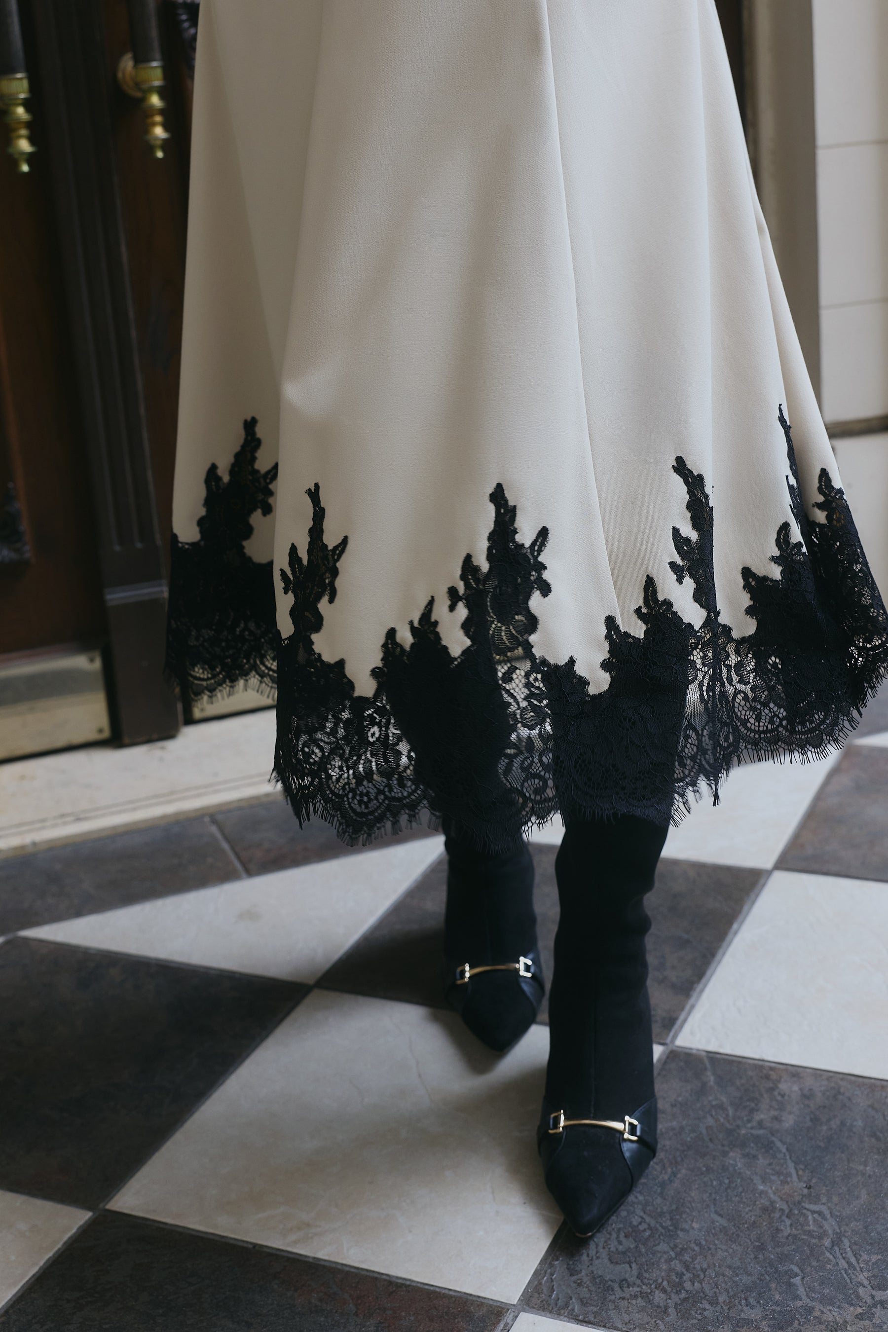 Florence Lace-Trim Jumper Dress