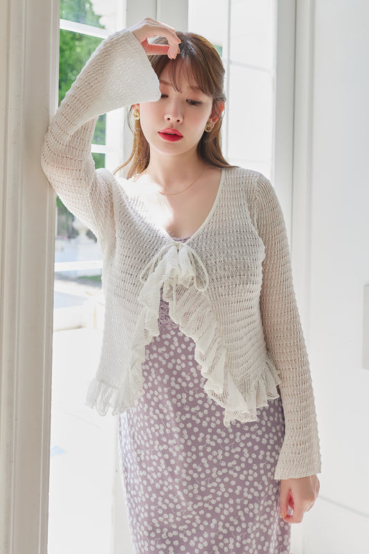 【6月中旬発送】Crochet Lace Cardigan
