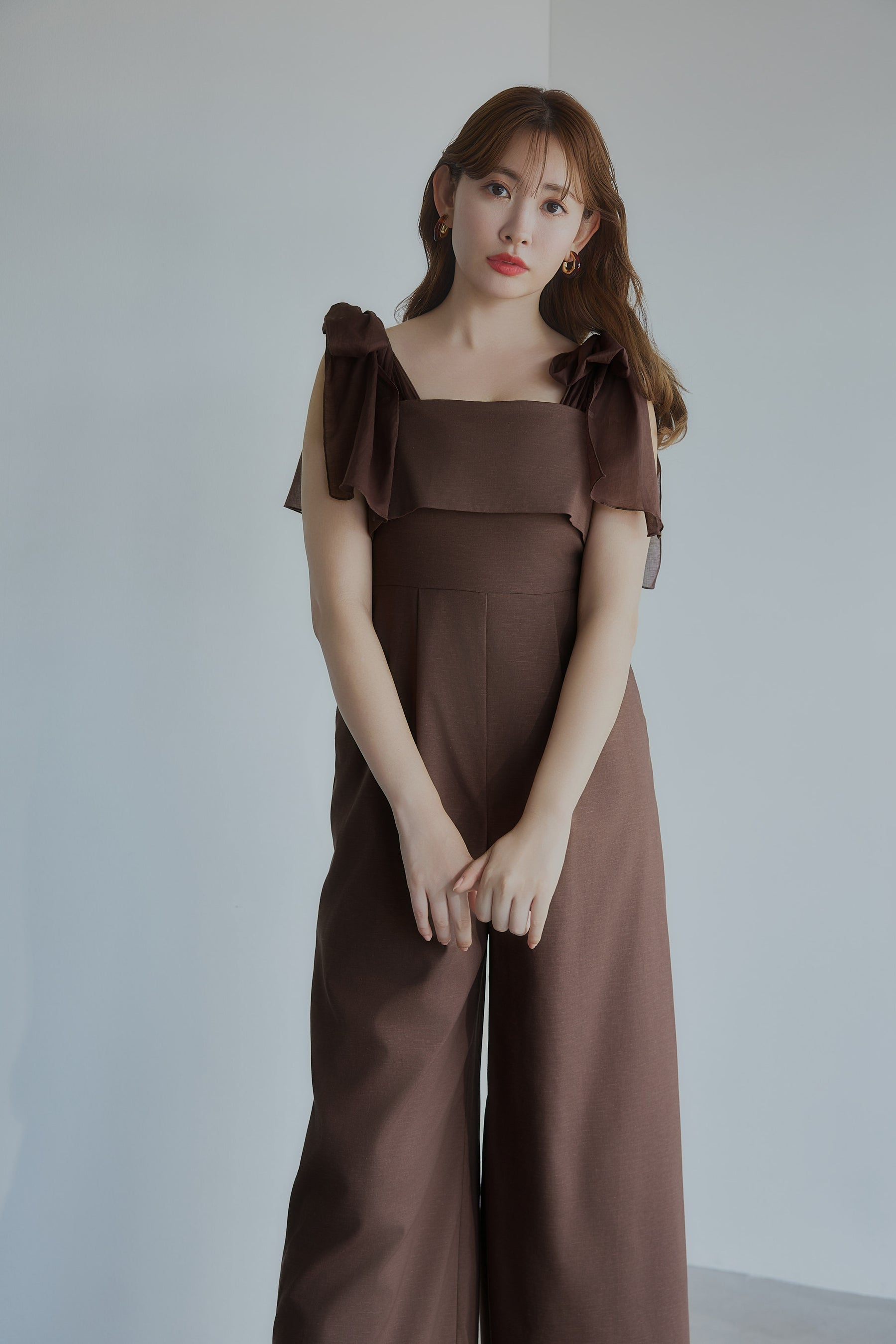 [New color] Ribbon Romper