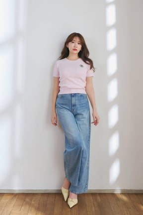 H Emblem Knit Top