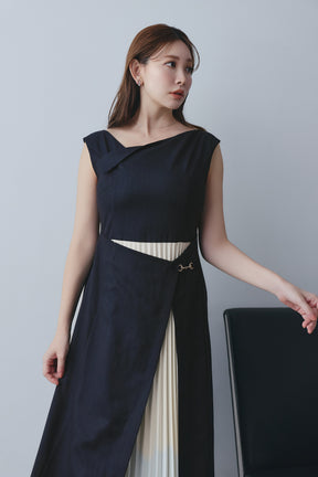 [Ships in early August] Elena Pleated Wrap Dress