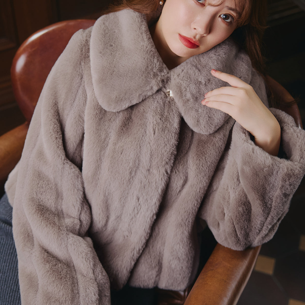 新色】Winter Love Faux Fur Coat