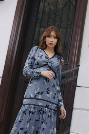 Rosaline Satin Midi Dress