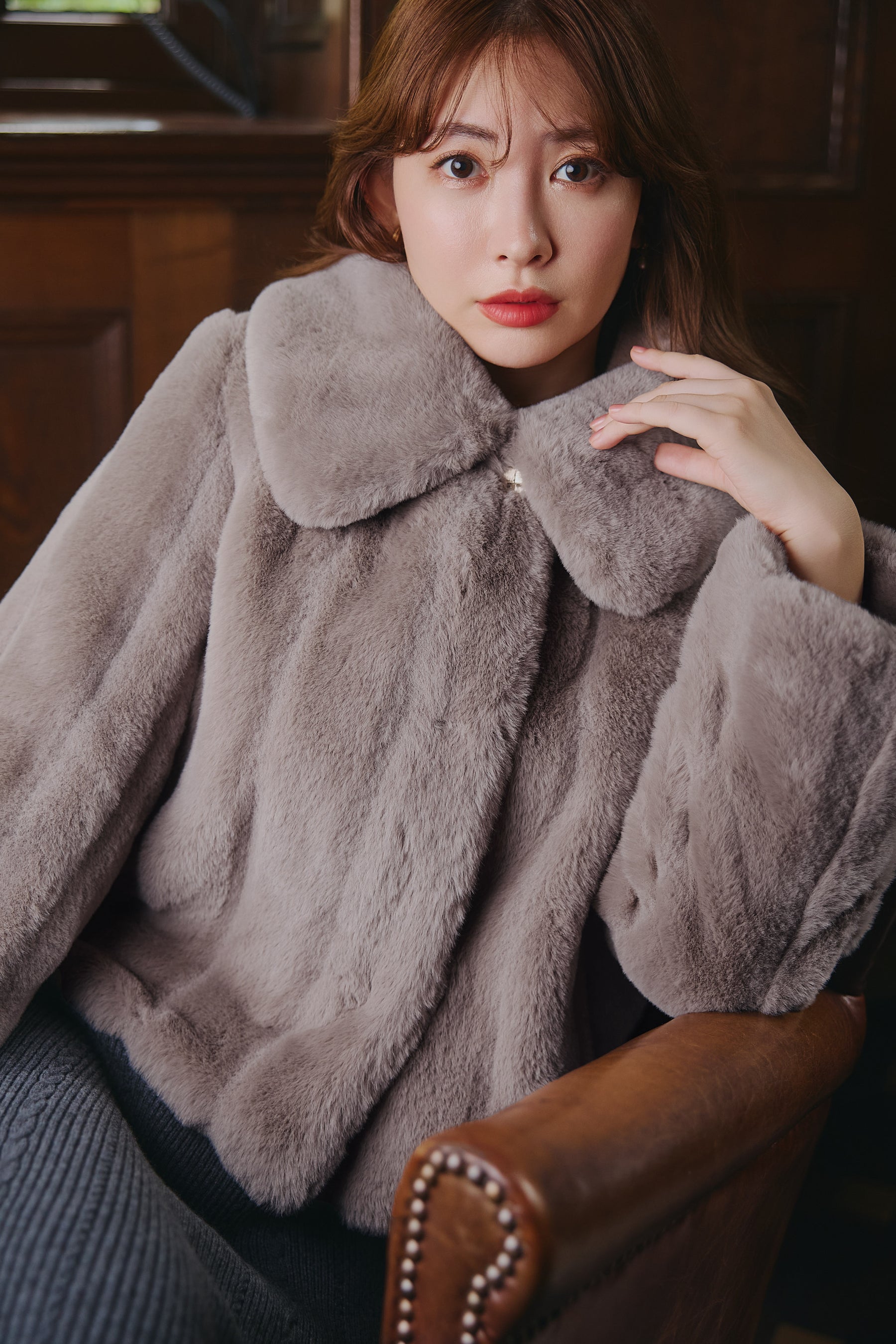 [New color] Winter Love Faux Fur Coat 