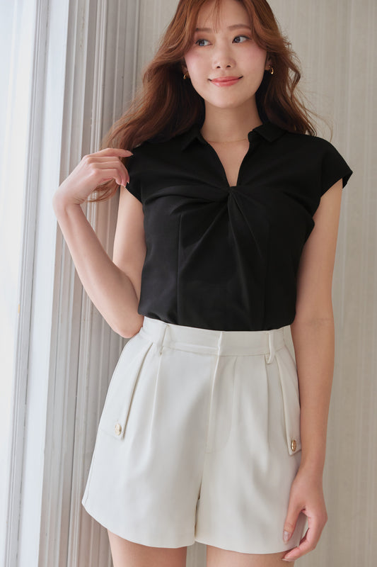 Twist French Sleeve Top