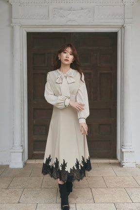 Florence Lace-Trim Jumper Dress